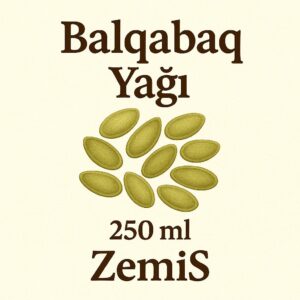 Balqabaq yağı – 250ml, ZemiS təbii soyuq sıxma yağ